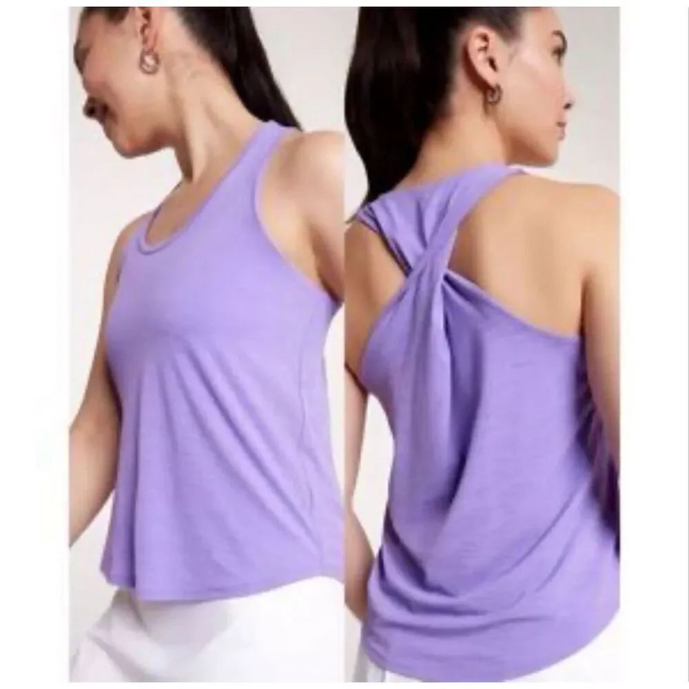 CALIA Women's Twist Back Tank top light purple size XS NWT